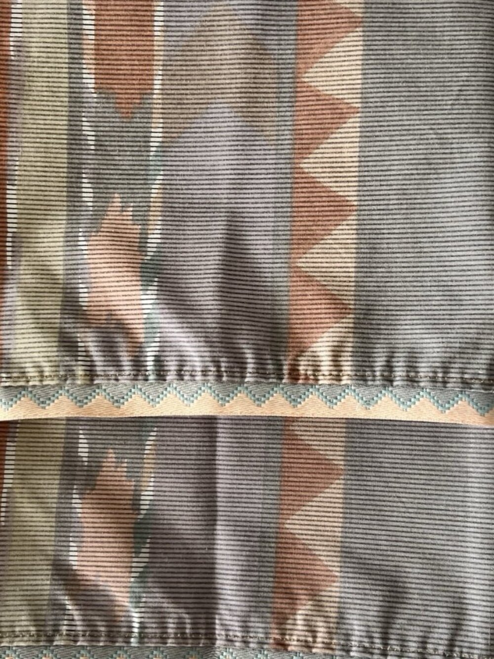 QUEEN Flat + 2 Std Pillowcases Collier Campbell "ZUNI" Southwest Sheet Set USA - Picture 10 of 15